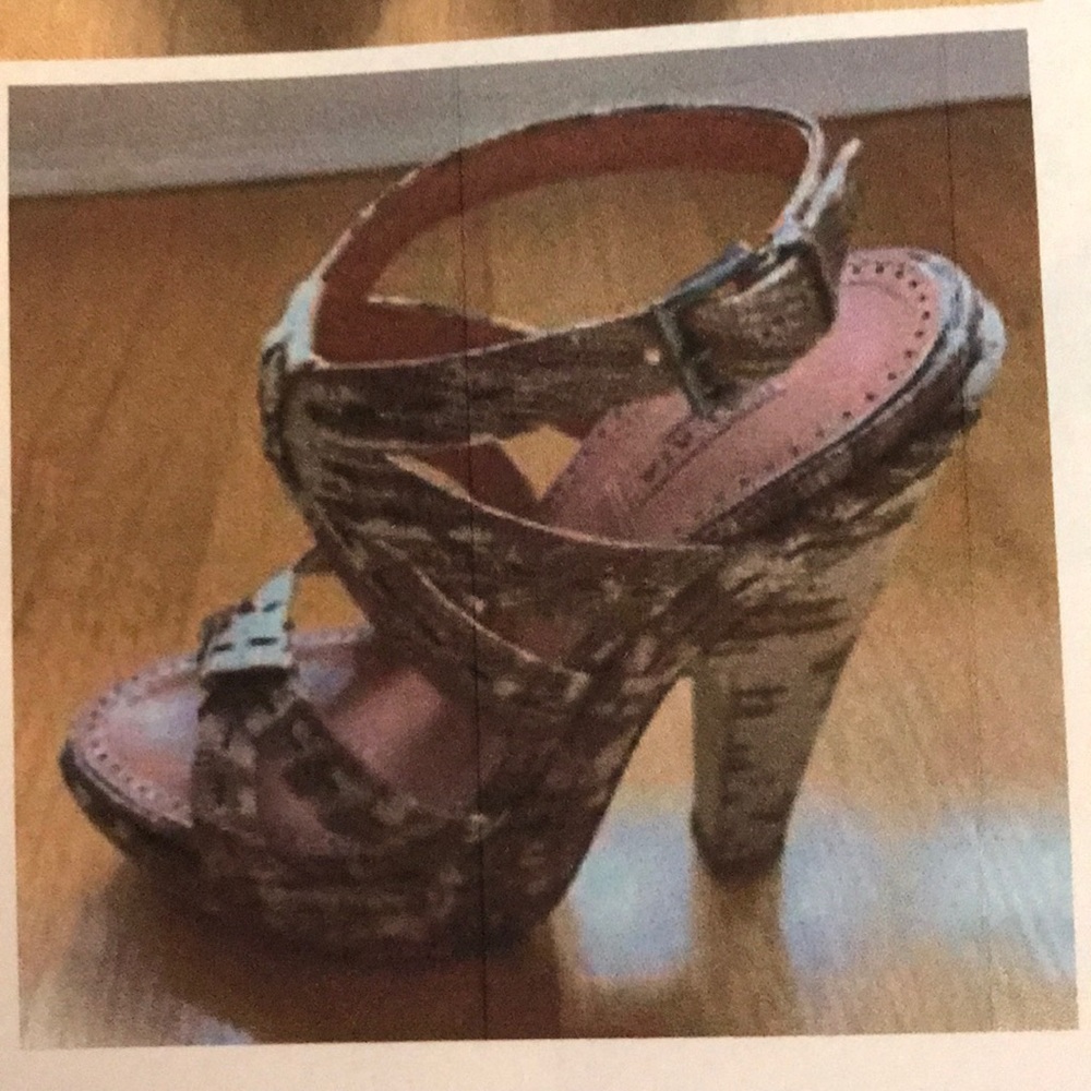 Alaia Python Platform Pumps Sandals Heels 36/6 - image 5